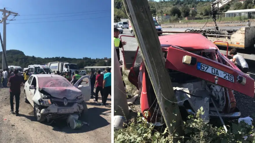 Otomobiller hurdaya döndü…