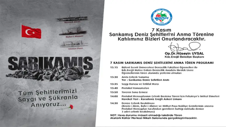 Sarıkamış Şehitlerini anma programı..