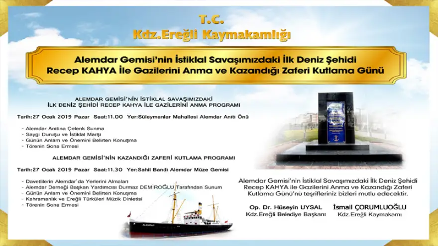 Recep Kahya anılacak...