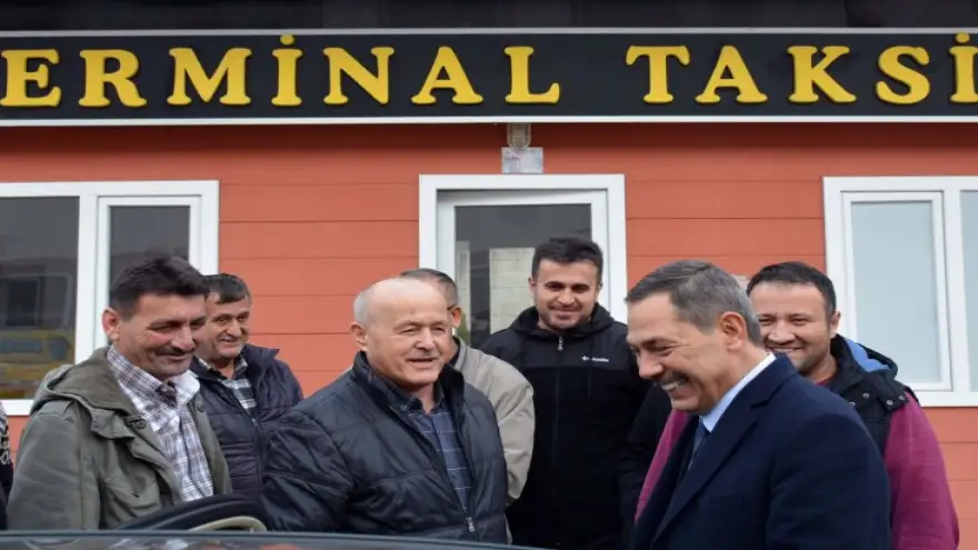 Başkan Uysal, taksici esnafıyla görüştü!