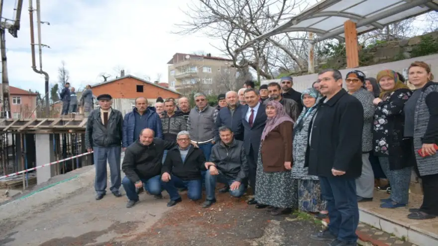 Başkan Uysal: "Cami inşaatında 2. kat betonunu döktük"