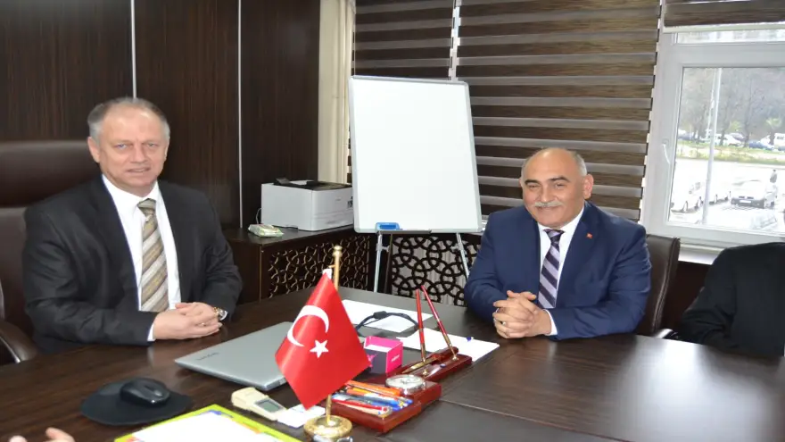 Şahin, Kaymakam Çorumluoğlu'nu ziyaret etti