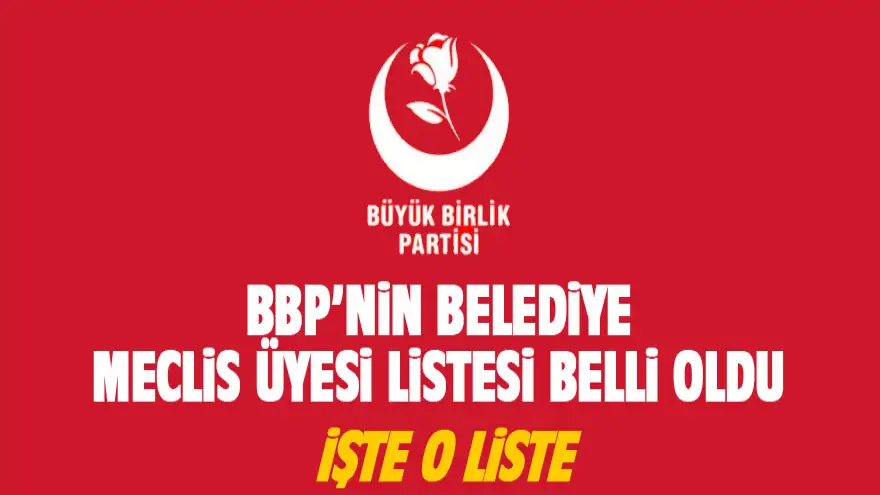 İşte BBP Listesi...