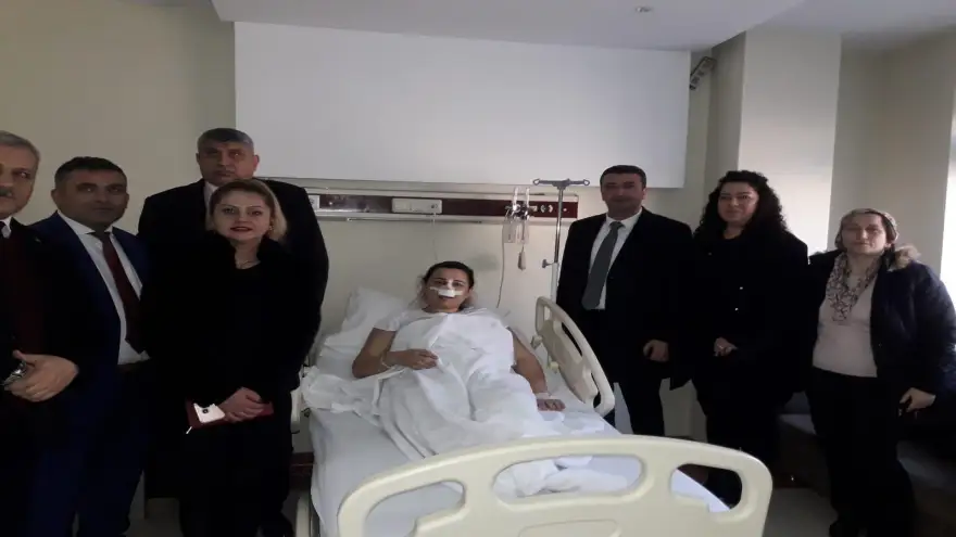 Semiz ve ekibinden geçmiş olsun ziyareti