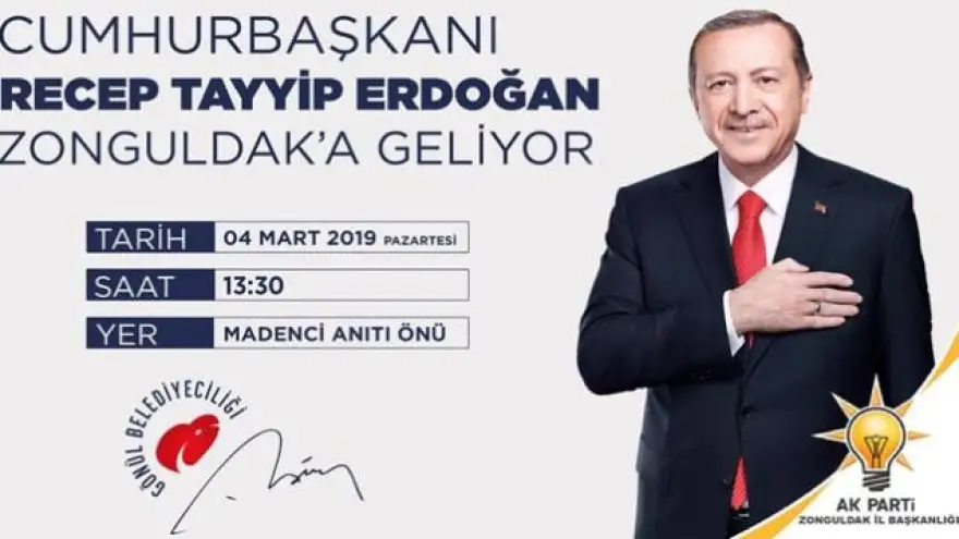 Cumhurbaşkanı Erdoğan'ın miting saati belli oldu