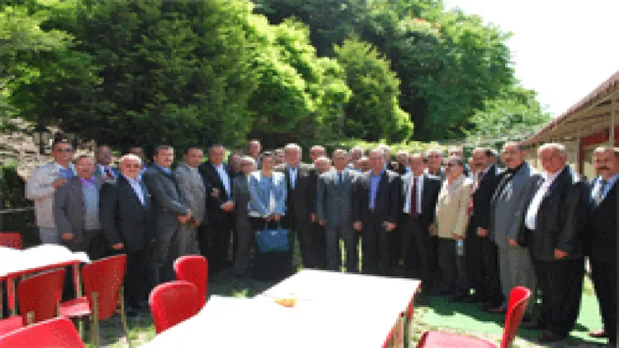 UYSAL,MUHTARLARLA BULUŞTU