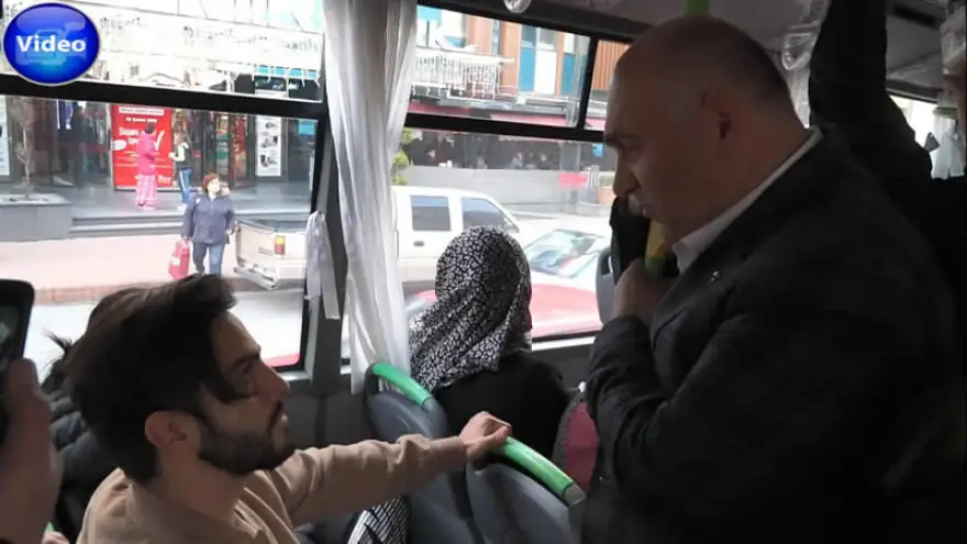 Şahin, seçim çalışmasına halk otobüsü ile gitti...