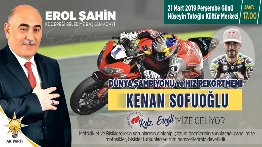 Sofuoğlu bisiklet ve motosiklet tutkunları ile buluşacak…