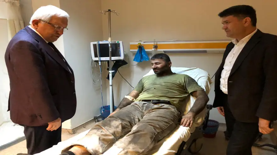 Posbıyık'tan geçmiş olsun ziyareti