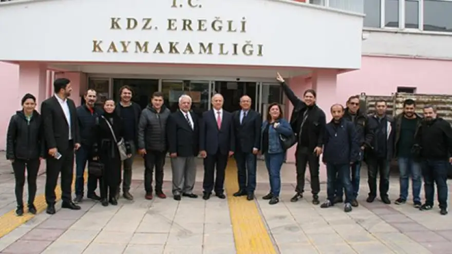 Çorumluoğlu, eski binada son basın toplantısını yaptı...