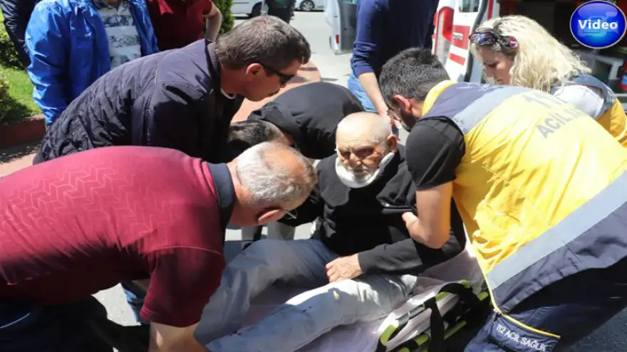 Otomobil çarptı, yaşlı adam yaralandı…