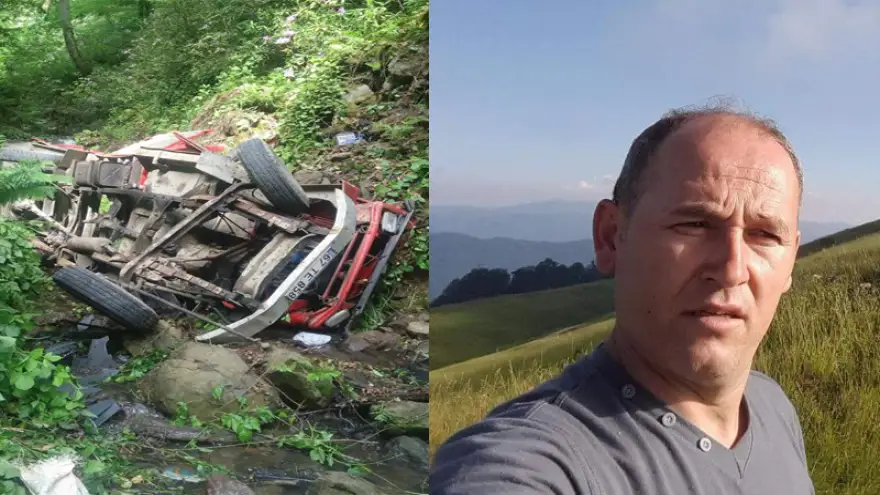 Kamyonetle dereye uçtu, sürücü hayatını kaybetti
