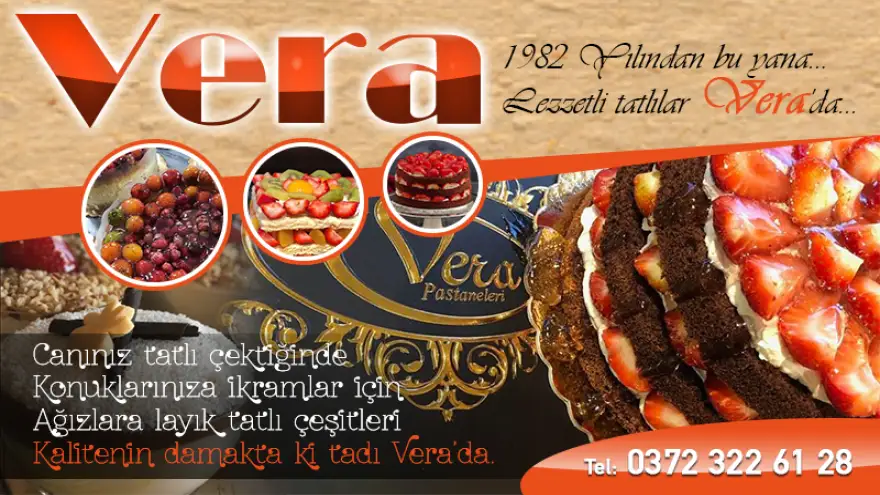 Lezzetli tatlılar Vera'da...