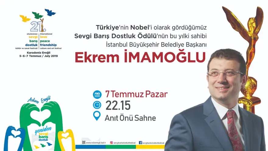 Ereğli'nin ödülü İmamoğlu'na gidiyor