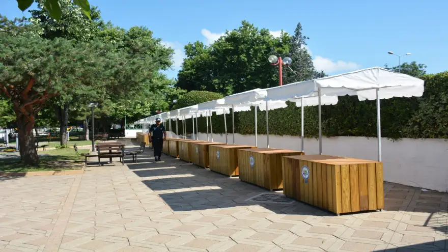 Sahil de takı tezgahlarına yeni düzenleme