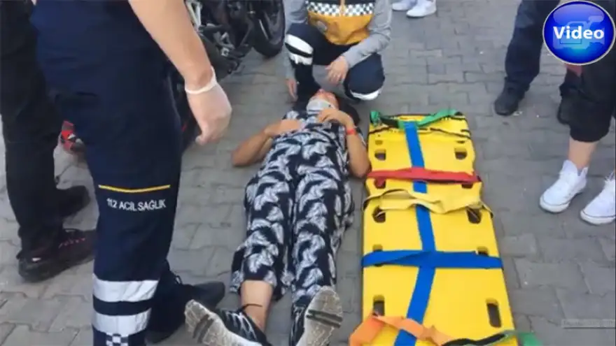 Ereğli'de motosiklet yaya çarptı