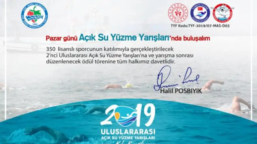 Pazar Günü Açık Su Yüzme Yarışlarında Buluşalım..
