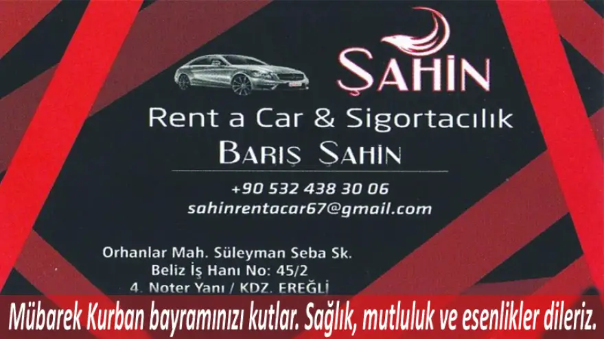 Şahin Rent A Car, Kurban Bayramınızı kutlar. 