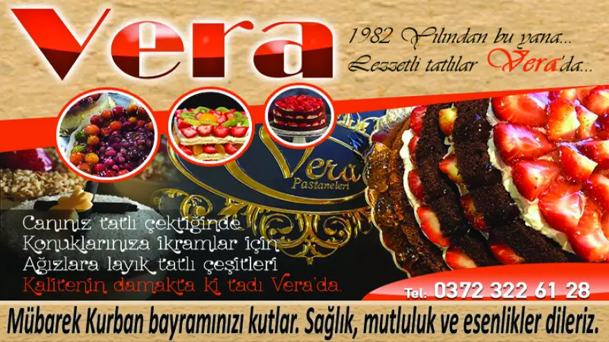 Vera, Kurban Bayramınızı kutlar. Sağlık ve huzur dolu günler diler