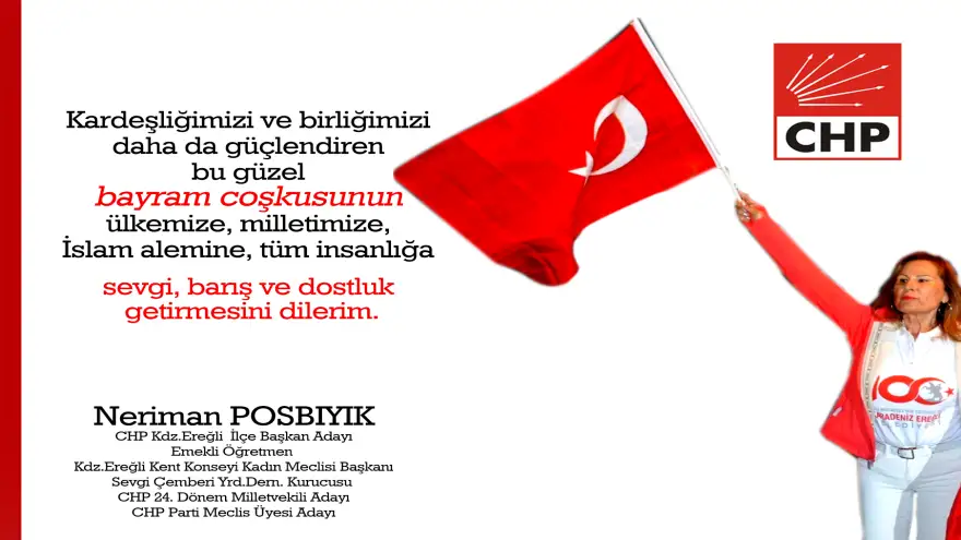 Posbıyık: Bayramın "Sevgi Barış ve Dostluk" Getirmesini Dilerim...