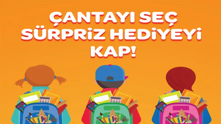 Çantayı seç, süpriz hediyeyi kap!