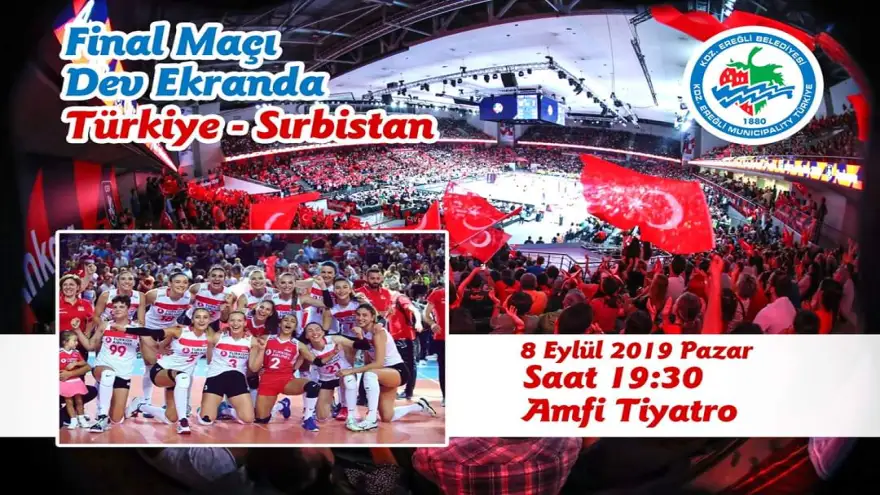 Final maçı dev ekran'da...