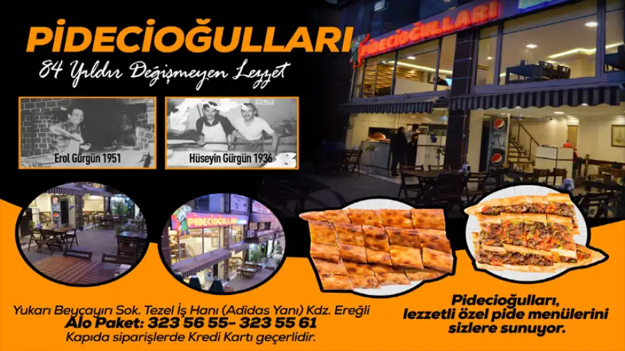 Lezzetin adı damağınızın tadı Pidecioğulları...