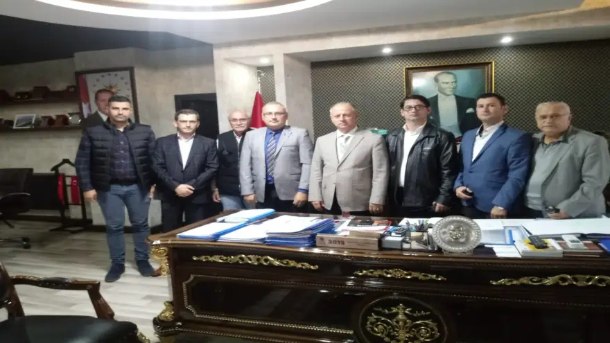 TRAC Heyeti Kaymakam Çorumluoğlu'nu Ziyaret Etti