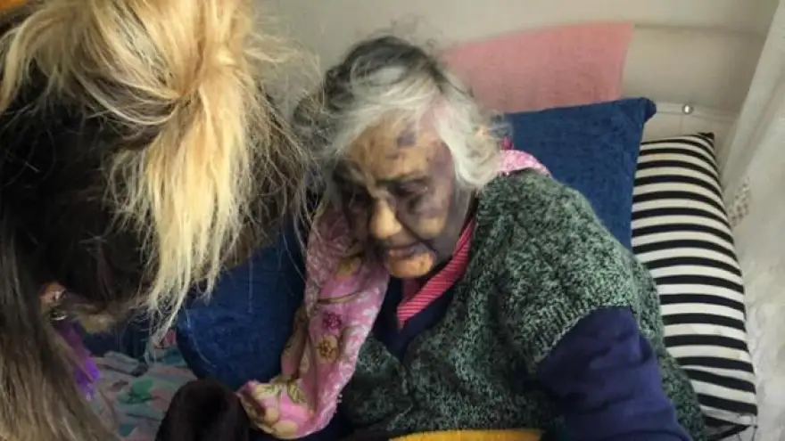 Darp edilen yaşlı kadın huzur evine teslim edildi...