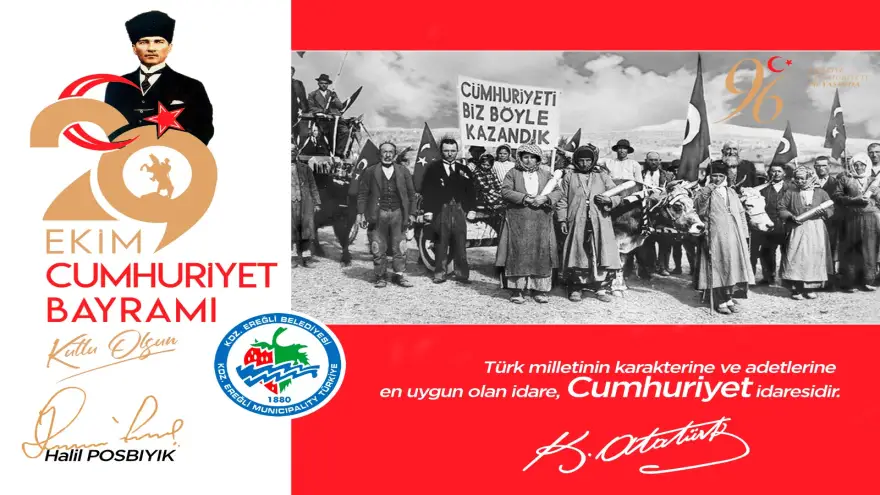 Başkan Posbıyık: "29 Ekim Cumhuriyet Bayramı Kutlu Olsun"