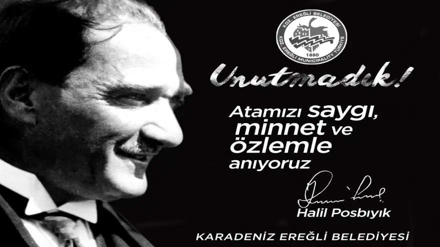 Başkan Posbıyık, Atatürk'ü andı