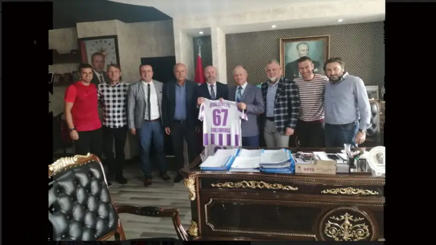 Ereğli Bldspor Yön. Kurulu'ndan, Çorumluoğlu'na ziyaret