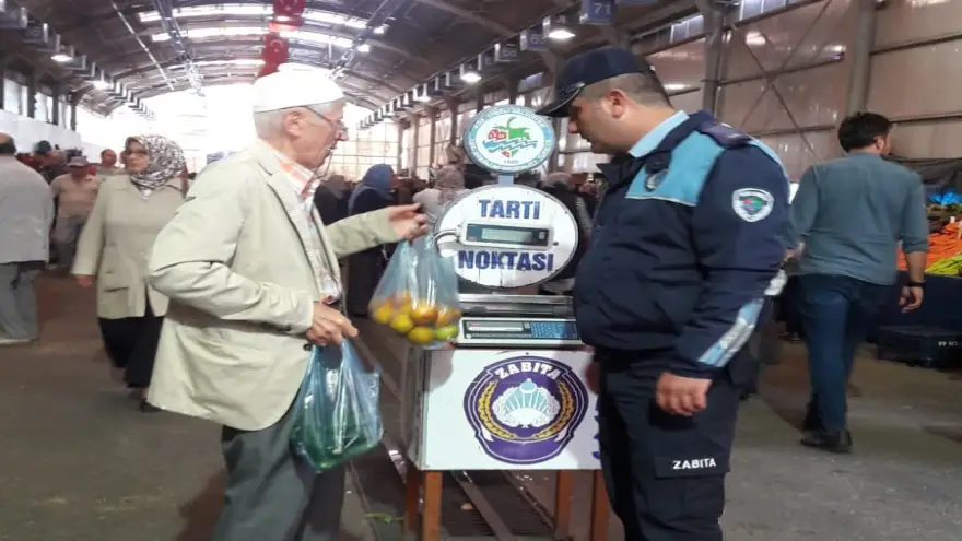 Pazaryerinde "Tartı Kontrol Noktası" kuruldu