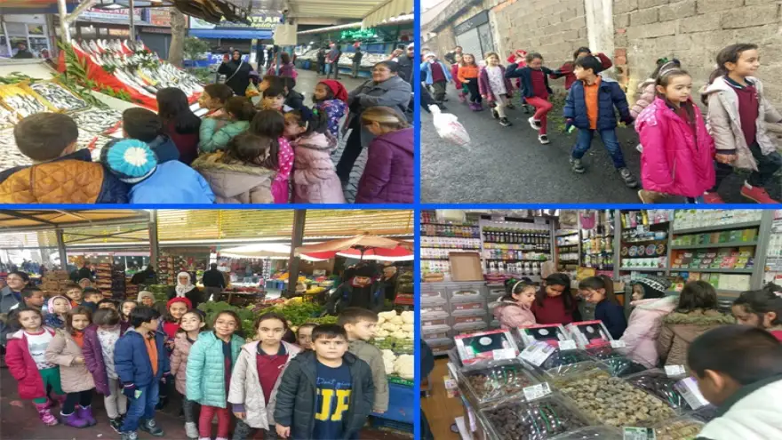 Öğrenciler Semt Pazarını Gezdi