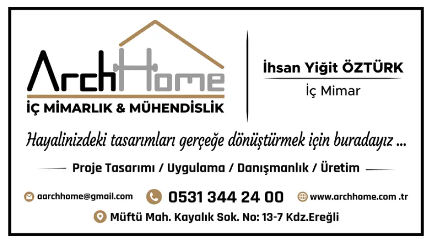Arch Home size özel mekanlar yaratır...