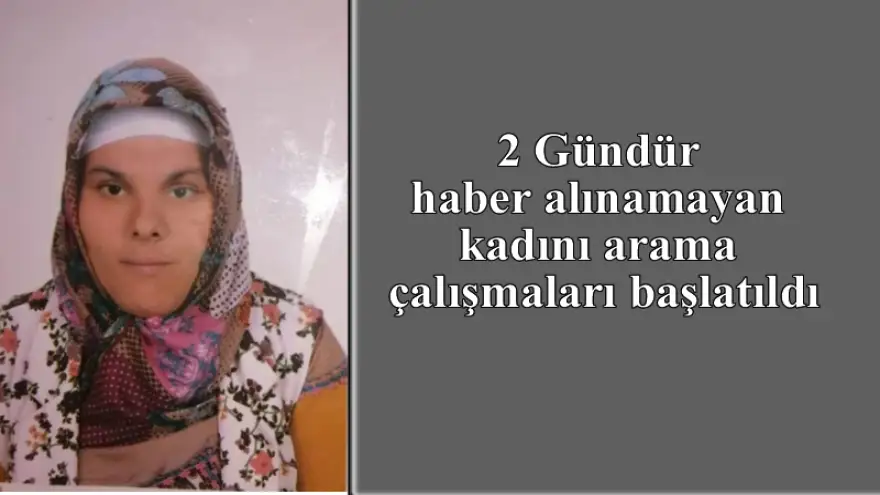 Arama çalışması başlatıldı