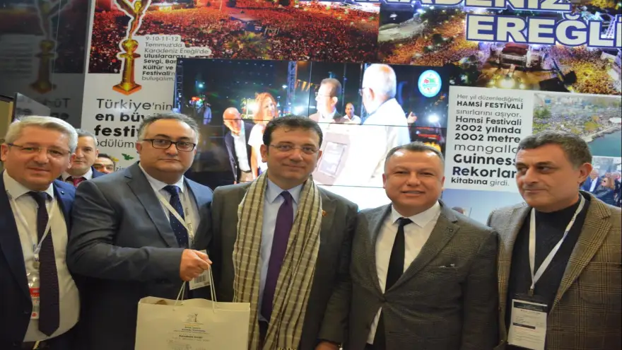 İmamoğlu, Ereğli standını ziyaret etti