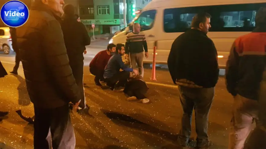 Kaza anı kameralara yansıdı