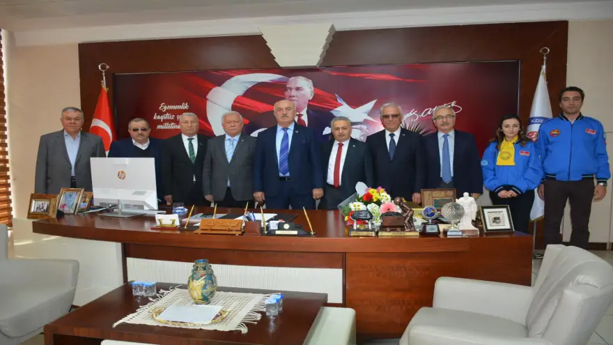 THK yönetimi,Ereğli Belediyesi’ni ziyaret etti