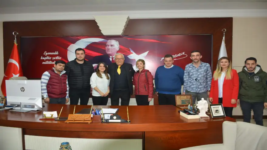 Başkan Posbıyık ziyaretçilerini ağırladı