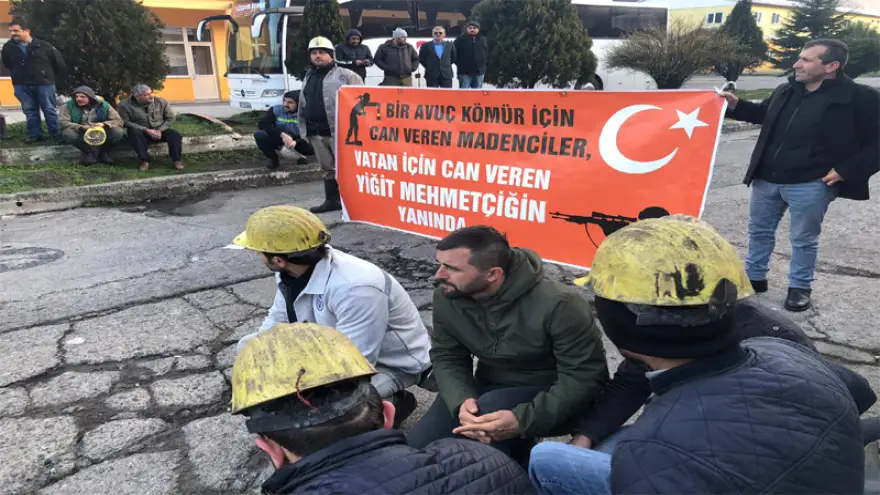 TTK Armutçuk’ta Madenciler Şehitlerimiz İçin Kur-an okuttu