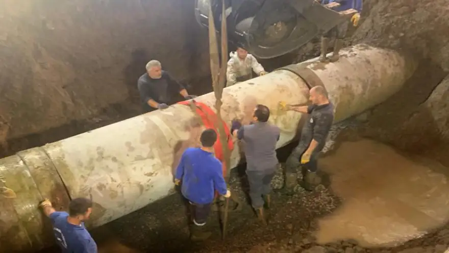 Arıza giderildi, su verilmeye başlandı