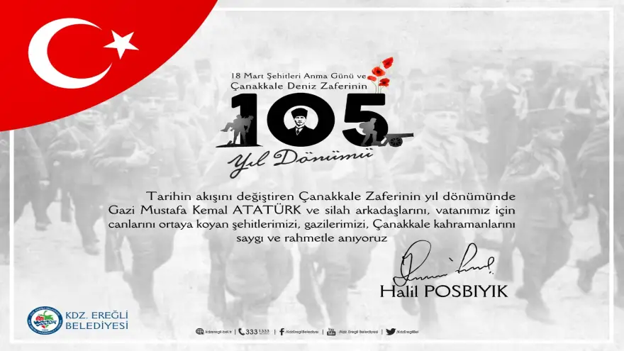 Posbıyık’tan Çanakkale Zaferi mesajı