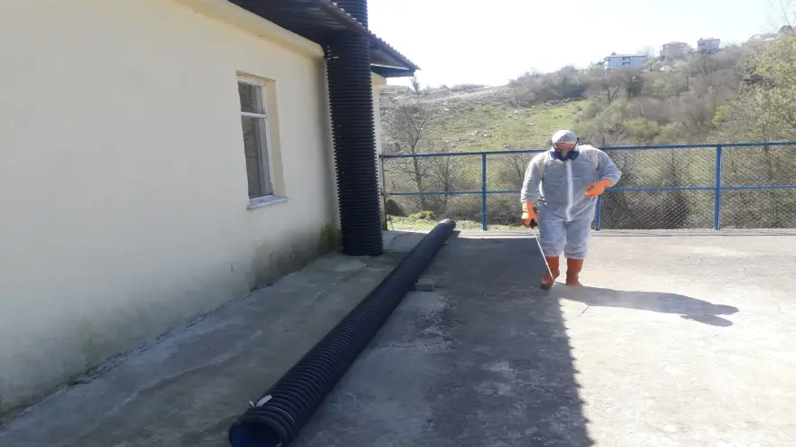 Kanalizasyon terfi istasyonları dezenfekte edildi