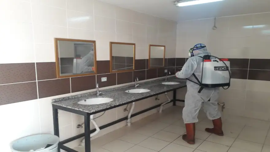 Dezenfekte çalışmaları bugün de devam etti