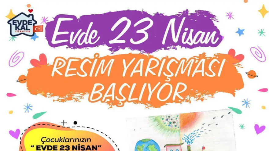 Evde 23 Nisan Resim Yarışması başlıyor