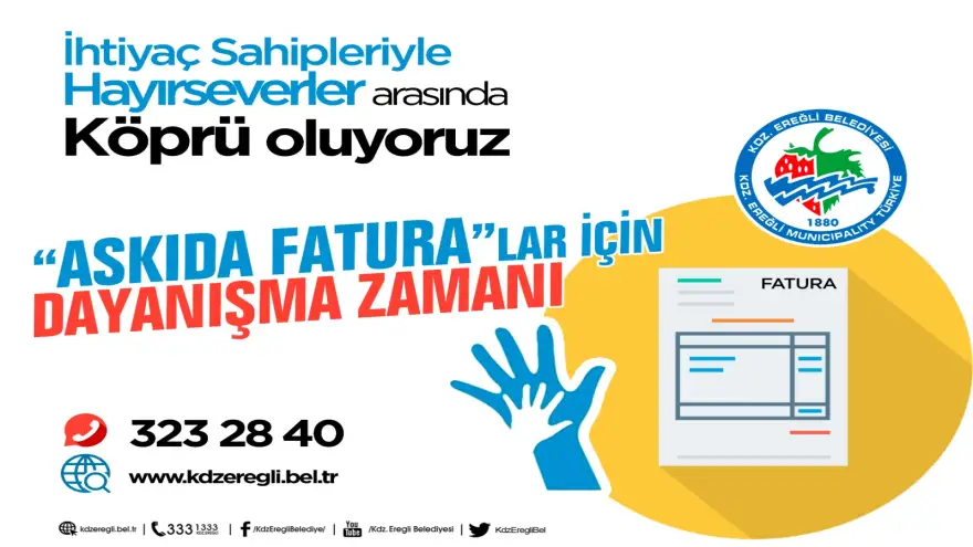 Askıda faturalar için "Sevgi ve Dostluk Eli” Uygulaması başladı

