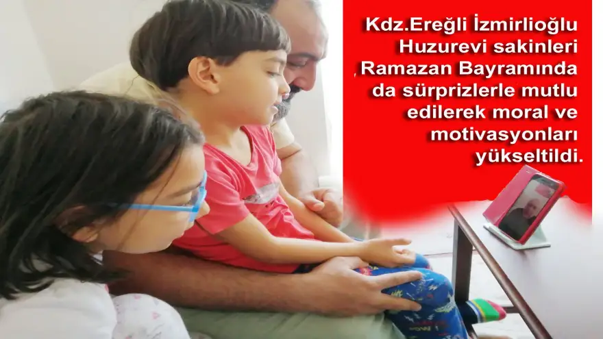 Huzurevi sakinleri bayramda teknoloji ile buluştu