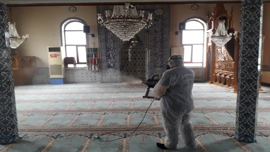 Kdz. Ereğli Belediyesi, Camileri dezenfekte ediyor