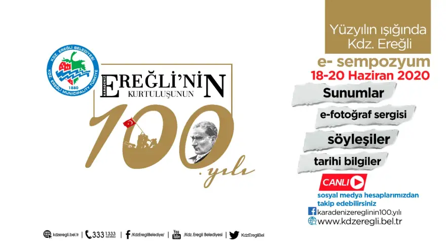 Ereğli’nin Kurtuluşu’nun 100.yılında e-sempozyum